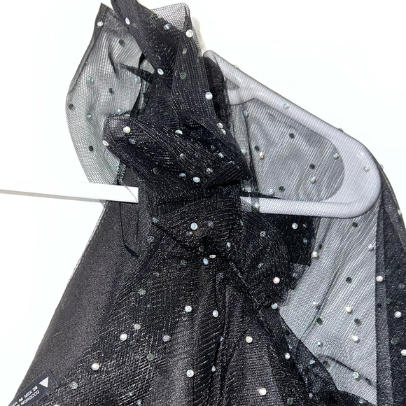 Rhinestone one shoulder dress - Picture 3 of 5